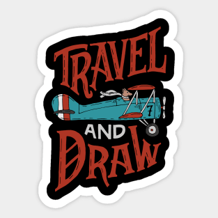 Travel and draw Sticker